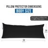 imageUtopia Bedding Waterproof Pillow Protectors Zippered 2 Pack White Standard Size Zippered Pillowcases Bed Bug Proof Pillow Encasement Covers 20 x 26 InchesBlack