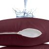 imageUtopia Bedding Waterproof Pillow Protectors Zippered 2 Pack White Standard Size Zippered Pillowcases Bed Bug Proof Pillow Encasement Covers 20 x 26 InchesBurgundy