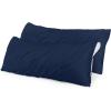 imageUtopia Bedding Waterproof Pillow Protectors Zippered 2 Pack White Standard Size Zippered Pillowcases Bed Bug Proof Pillow Encasement Covers 20 x 26 InchesNavy Blue