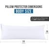 imageUtopia Bedding Waterproof Pillow Protectors Zippered 2 Pack White Standard Size Zippered Pillowcases Bed Bug Proof Pillow Encasement Covers 20 x 26 InchesWhite