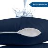 imageUtopia Bedding Waterproof Pillow Protectors Zippered 2 Pack White Standard Size Zippered Pillowcases Bed Bug Proof Pillow Encasement Covers 20 x 26 InchesNavy Blue