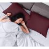 imageUtopia Bedding Waterproof Pillow Protectors Zippered 2 Pack White Standard Size Zippered Pillowcases Bed Bug Proof Pillow Encasement Covers 20 x 26 InchesBurgundy