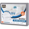 imageUtopia Bedding Waterproof Pillow Protectors Zippered 2 Pack White Standard Size Zippered Pillowcases Bed Bug Proof Pillow Encasement Covers 20 x 26 InchesGray