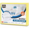 imageUtopia Bedding Waterproof Pillow Protectors Zippered 2 Pack White Standard Size Zippered Pillowcases Bed Bug Proof Pillow Encasement Covers 20 x 26 InchesYellow