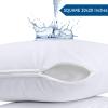 imageUtopia Bedding Waterproof Pillow Protectors Zippered 2 Pack White Standard Size Zippered Pillowcases Bed Bug Proof Pillow Encasement Covers 20 x 26 InchesWhite