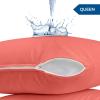 imageUtopia Bedding Waterproof Pillow Protectors Zippered 2 Pack White Standard Size Zippered Pillowcases Bed Bug Proof Pillow Encasement Covers 20 x 26 InchesCoral