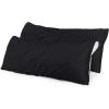 imageUtopia Bedding Waterproof Pillow Protectors Zippered 2 Pack White Standard Size Zippered Pillowcases Bed Bug Proof Pillow Encasement Covers 20 x 26 InchesBlack