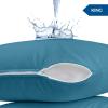 imageUtopia Bedding Waterproof Pillow Protectors Zippered 2 Pack White Standard Size Zippered Pillowcases Bed Bug Proof Pillow Encasement Covers 20 x 26 InchesDenim Blue