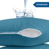 imageUtopia Bedding Waterproof Pillow Protectors Zippered 2 Pack White Standard Size Zippered Pillowcases Bed Bug Proof Pillow Encasement Covers 20 x 26 InchesDenim Blue