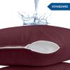 imageUtopia Bedding Waterproof Pillow Protectors Zippered 2 Pack White Standard Size Zippered Pillowcases Bed Bug Proof Pillow Encasement Covers 20 x 26 InchesBurgundy