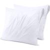 imageUtopia Bedding Waterproof Pillow Protectors Zippered 2 Pack White Standard Size Zippered Pillowcases Bed Bug Proof Pillow Encasement Covers 20 x 26 InchesWhite