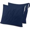 imageUtopia Bedding Waterproof Pillow Protectors Zippered 2 Pack White Standard Size Zippered Pillowcases Bed Bug Proof Pillow Encasement Covers 20 x 26 InchesNavy