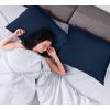 imageUtopia Bedding Waterproof Pillow Protectors Zippered 2 Pack White Standard Size Zippered Pillowcases Bed Bug Proof Pillow Encasement Covers 20 x 26 InchesNavy