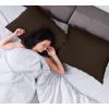 imageUtopia Bedding Waterproof Pillow Protectors Zippered 2 Pack White Standard Size Zippered Pillowcases Bed Bug Proof Pillow Encasement Covers 20 x 26 InchesBrown