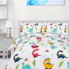 imageUtopia Bedding All Season Unicorn Comforter Set with 2 Pillow Cases 3 Piece Soft Brushed Microfiber Kids Bedding Set for BoysGirls Machine Washable TwinDinosaur