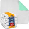 imageUtopia Bedding Changing Pad Liners Waterproof Bed Pads Washable 34x52 Inch  Bed Wetting Pads for Kids Waterproof Pads for Baby Quick Dry Nursing Pads Incontinence Bed Pads 4 Pack  PinkWhiteGreen