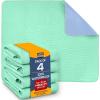 imageUtopia Bedding Changing Pad Liners Waterproof Bed Pads Washable 34x52 Inch  Bed Wetting Pads for Kids Waterproof Pads for Baby Quick Dry Nursing Pads Incontinence Bed Pads 4 Pack  PinkGreenBlue