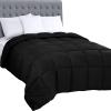 imageUtopia Bedding Comforters Queen Size All Season Duvet Insert Down Alternative Box Stitched Bed Comforter with Corner Tabs Machine Washable WhiteBlack