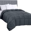 imageUtopia Bedding Comforters Queen Size All Season Duvet Insert Down Alternative Box Stitched Bed Comforter with Corner Tabs Machine Washable WhiteGrey