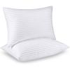 imageUtopia Bedding Pillows Standard Size Set of 2 White 950 Grams Filled Hotel Pillows Cooling Pillow for Side Back or Stomach SleepersStandard Pack of 2
