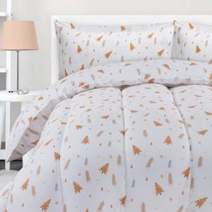 imageUtopia Bedding All Season Unicorn Comforter Set with 2 Pillow Cases 3 Piece Soft Brushed Microfiber Kids Bedding Set for BoysGirls Machine Washable TwinPine Tree