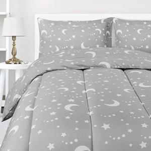 imageUtopia Bedding All Season Unicorn Comforter Set with 2 Pillow Cases 3 Piece Soft Brushed Microfiber Kids Bedding Set for BoysGirls Machine Washable TwinMoon Star