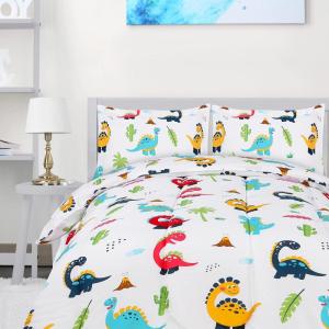 imageUtopia Bedding All Season Unicorn Comforter Set with 2 Pillow Cases 3 Piece Soft Brushed Microfiber Kids Bedding Set for BoysGirls Machine Washable TwinDinosaur