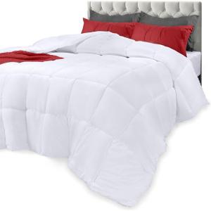 imageUtopia Bedding Comforters Queen Size All Season Duvet Insert Down Alternative Box Stitched Bed Comforter with Corner Tabs Machine Washable WhiteWhite