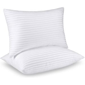 imageUtopia Bedding Pillows Standard Size Set of 2 White 950 Grams Filled Hotel Pillows Cooling Pillow for Side Back or Stomach SleepersStandard Pack of 2
