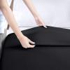 imageUtopia Bedding Flat Sheet  1 Pack Queen White  Soft Brushed Microfiber Fabric  Shrinkage ampamp Fade Resistant Top Sheet  Easy Care Bed SheetBlack