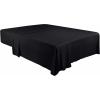 imageUtopia Bedding Flat Sheet  1 Pack Queen White  Soft Brushed Microfiber Fabric  Shrinkage ampamp Fade Resistant Top Sheet  Easy Care Bed SheetBlack