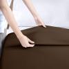 imageUtopia Bedding Flat Sheet  1 Pack Queen White  Soft Brushed Microfiber Fabric  Shrinkage ampamp Fade Resistant Top Sheet  Easy Care Bed SheetBrown