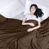 imageUtopia Bedding Flat Sheet  1 Pack Queen White  Soft Brushed Microfiber Fabric  Shrinkage ampamp Fade Resistant Top Sheet  Easy Care Bed SheetBrown