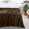 imageUtopia Bedding Flat Sheet  1 Pack Queen White  Soft Brushed Microfiber Fabric  Shrinkage ampamp Fade Resistant Top Sheet  Easy Care Bed SheetBrown