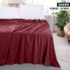 imageUtopia Bedding Flat Sheet  1 Pack Queen White  Soft Brushed Microfiber Fabric  Shrinkage ampamp Fade Resistant Top Sheet  Easy Care Bed SheetBurgundy