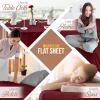 imageUtopia Bedding Flat Sheet  1 Pack Queen White  Soft Brushed Microfiber Fabric  Shrinkage ampamp Fade Resistant Top Sheet  Easy Care Bed SheetBurgundy