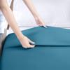 imageUtopia Bedding Flat Sheet  1 Pack Queen White  Soft Brushed Microfiber Fabric  Shrinkage ampamp Fade Resistant Top Sheet  Easy Care Bed SheetDenim Blue