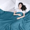 imageUtopia Bedding Flat Sheet  1 Pack Queen White  Soft Brushed Microfiber Fabric  Shrinkage ampamp Fade Resistant Top Sheet  Easy Care Bed SheetDenim Blue