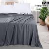 imageUtopia Bedding Flat Sheet  1 Pack Queen White  Soft Brushed Microfiber Fabric  Shrinkage ampamp Fade Resistant Top Sheet  Easy Care Bed SheetGrey