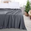 imageUtopia Bedding Flat Sheet  1 Pack Queen White  Soft Brushed Microfiber Fabric  Shrinkage ampamp Fade Resistant Top Sheet  Easy Care Bed SheetGrey