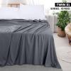imageUtopia Bedding Flat Sheet  1 Pack Queen White  Soft Brushed Microfiber Fabric  Shrinkage ampamp Fade Resistant Top Sheet  Easy Care Bed SheetGrey
