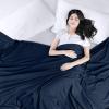 imageUtopia Bedding Flat Sheet  1 Pack Queen White  Soft Brushed Microfiber Fabric  Shrinkage ampamp Fade Resistant Top Sheet  Easy Care Bed SheetNavy