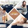imageUtopia Bedding Flat Sheet  1 Pack Queen White  Soft Brushed Microfiber Fabric  Shrinkage ampamp Fade Resistant Top Sheet  Easy Care Bed SheetNavy