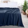 imageUtopia Bedding Flat Sheet  1 Pack Queen White  Soft Brushed Microfiber Fabric  Shrinkage ampamp Fade Resistant Top Sheet  Easy Care Bed SheetNavy