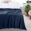 imageUtopia Bedding Flat Sheet  1 Pack Queen White  Soft Brushed Microfiber Fabric  Shrinkage ampamp Fade Resistant Top Sheet  Easy Care Bed SheetNavy