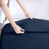 imageUtopia Bedding Flat Sheet  1 Pack Queen White  Soft Brushed Microfiber Fabric  Shrinkage ampamp Fade Resistant Top Sheet  Easy Care Bed SheetNavy