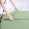 imageUtopia Bedding Flat Sheet  1 Pack Queen White  Soft Brushed Microfiber Fabric  Shrinkage ampamp Fade Resistant Top Sheet  Easy Care Bed SheetSage