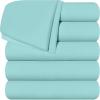 imageUtopia Bedding Flat Sheet  1 Pack Queen White  Soft Brushed Microfiber Fabric  Shrinkage ampamp Fade Resistant Top Sheet  Easy Care Bed SheetSpa Blue