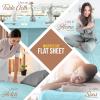 imageUtopia Bedding Flat Sheet  1 Pack Queen White  Soft Brushed Microfiber Fabric  Shrinkage ampamp Fade Resistant Top Sheet  Easy Care Bed SheetSpa Blue