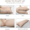 imageUtopia Bedding Full Body Pillow for Adults White 20 x 54 Inch Long Pillow Insert for Sleeping Ideal for Side SleepersBeige
